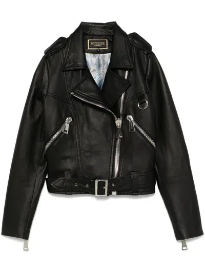 Mitiliane Couture Biker Jacket In Black