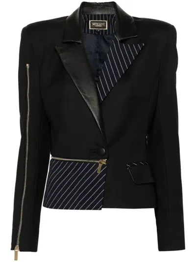 Mitiliane Couture Panelled Blazer In Schwarz