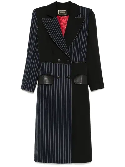 Mitiliane Couture Panelled Coat In Black