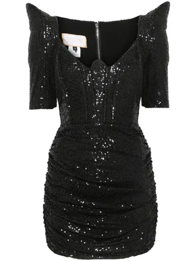 Mitiliane Couture Sequinned Mini Dress In Black