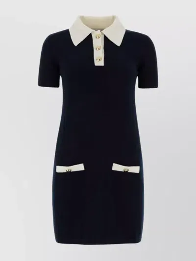 Miu Miu Cashmere Dress In Blue