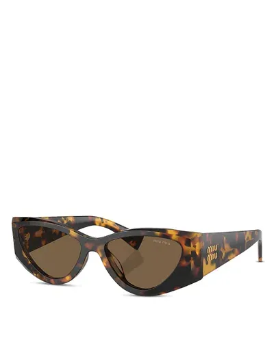 Miu Miu Cat Eye Sunglasses, 54mm In Havana/brown Solid