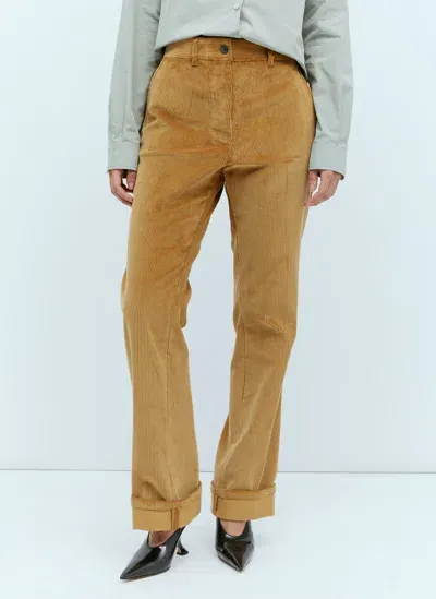 Miu Miu Corduroy Pants In Brown