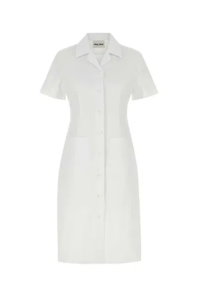 Miu Miu Dress In White