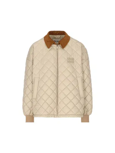 Miu Miu Jackets In Brown