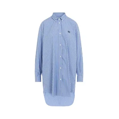 Miu Miu Light Blue Cotton Dress