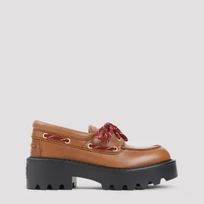 Miu Miu Loafers 38 In Brown