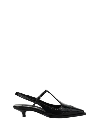 Miu Miu Pumps In Nero+avorio