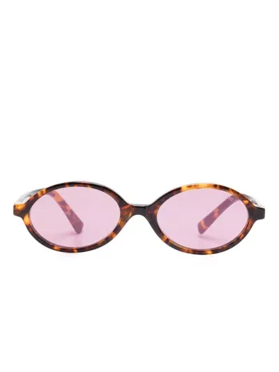 Miu Miu Regard Sunglasses In Brown