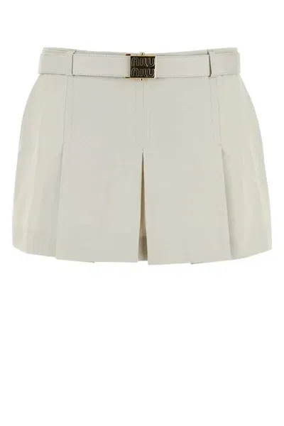 Miu Miu Skirts In Beige O Tan