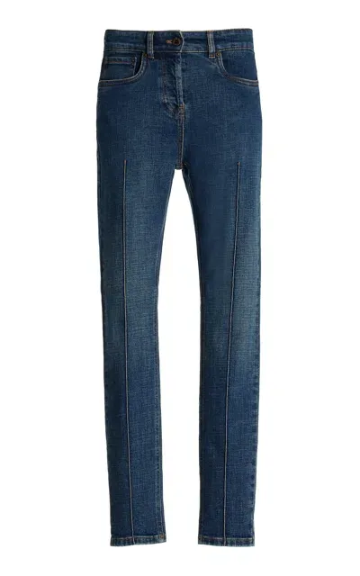 Miu Miu Stretch Low-rise Skinny Jeans In Medium Wash