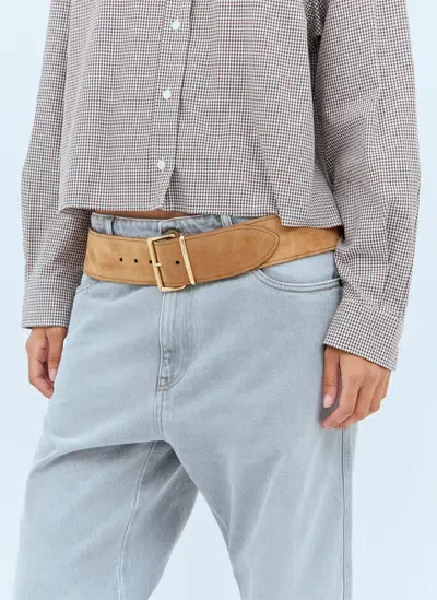 Miu Miu Suede Belt In Brown