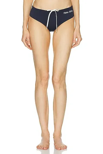 Miu Miu Swim Bottom In Blue