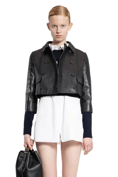 Miu Miu Woman Black Jackets