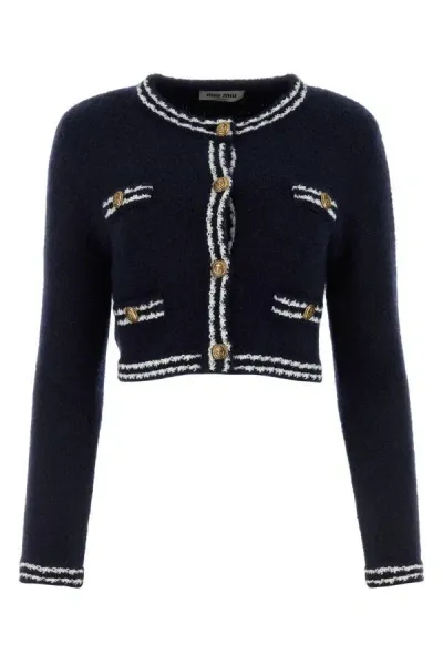 Miu Miu Knitwear In Blue