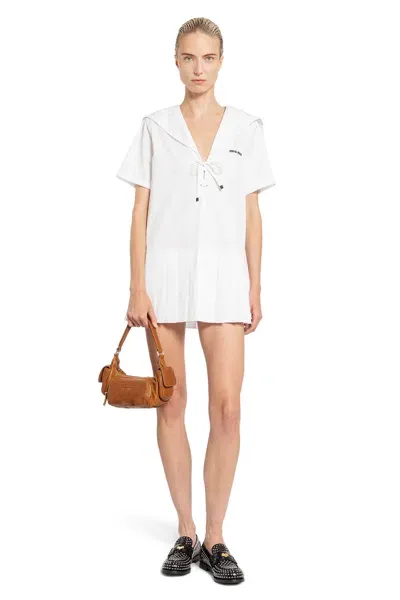 Miu Miu Woman White Dresses