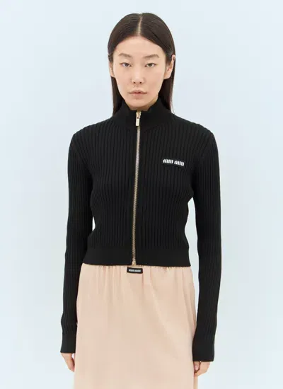 Miu Miu Knitwear In Black