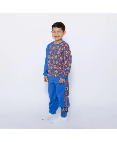 Mixed Up Clothing Kids' Boys Crewneck Sweatshirt And Jogger Pants Set In Blue