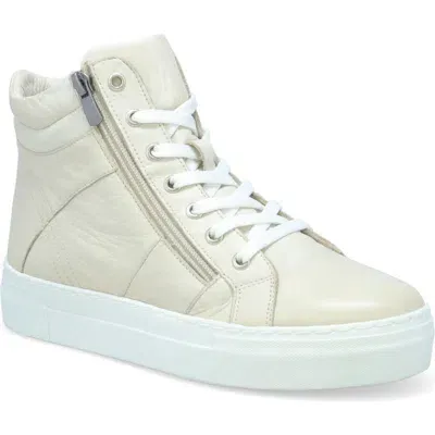 Miz Mooz Mosley Platform High Top Sneaker In Cream