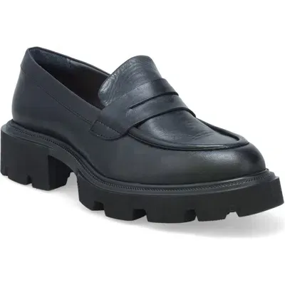 Miz Mooz Toni Lug Sole Penny Loafer In Black