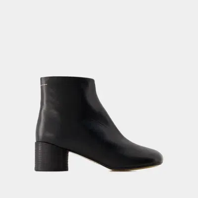 Mm6 Maison Margiela 6 Anatomic 50 Ankle Boots -  - Leather - Black