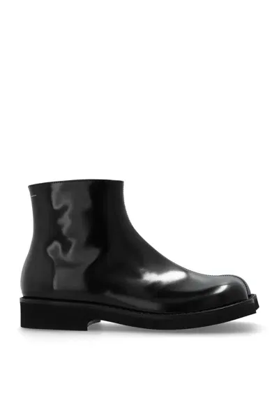 Mm6 Maison Margiela Ankle Boots Anatomic In Black