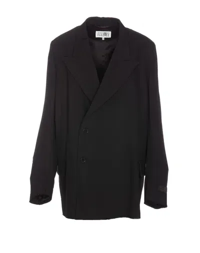 Mm6 Maison Margiela Blazer In Black