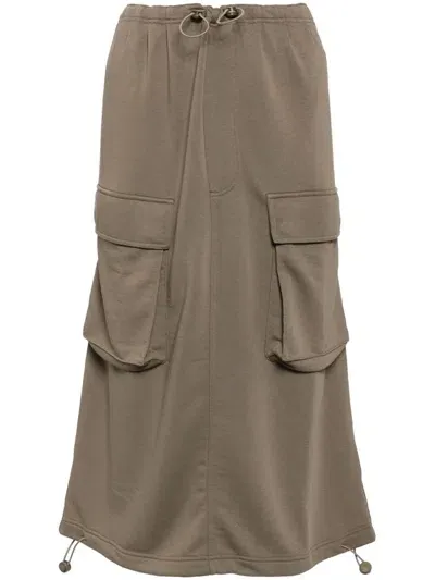 Mm6 Maison Margiela Cargo-pocket Skirt In Nude