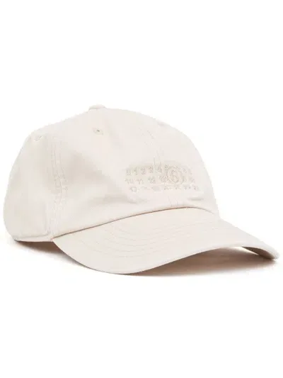 Mm6 Maison Margiela Cotton Cap In Neutrals