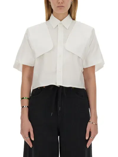 Mm6 Maison Margiela Cotton Shirt In White