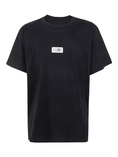 Mm6 Maison Margiela Cotton T-shirt In Negro