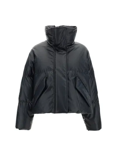 Mm6 Maison Margiela Down Jacket In Black