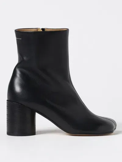 Mm6 Maison Margiela Flat Ankle Boots  Woman Color Black