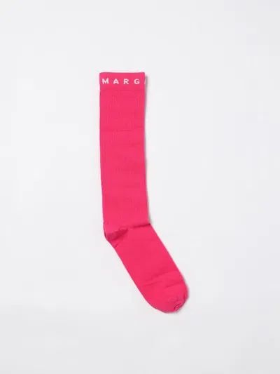 Mm6 Maison Margiela Girls' Socks  Kids Color Fuchsia