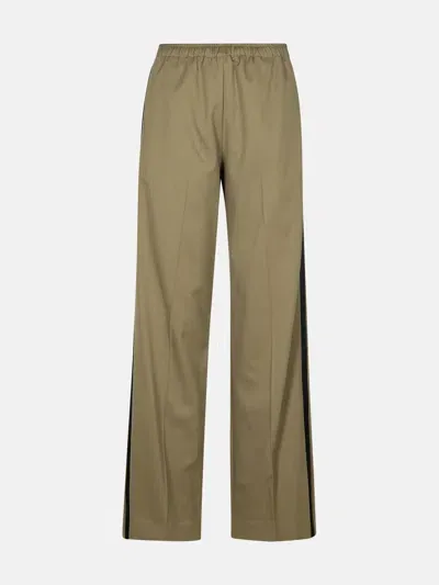 Mm6 Maison Margiela Green Polyester Blend Trousers