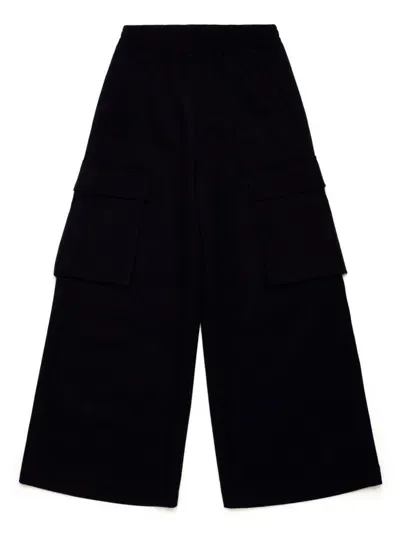 Mm6 Maison Margiela Kids' Wide-leg Cargo Pants In Black