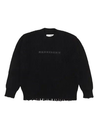 Mm6 Maison Margiela Knitwear In Black