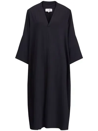 Mm6 Maison Margiela Maxi Dress In Black