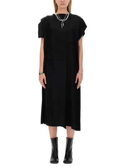 Mm6 Maison Margiela Maxi Dress In Black