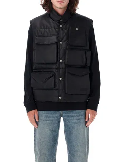 Mm6 Maison Margiela Men's Utility Vest In Black