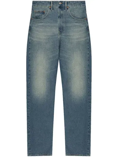 Mm6 Maison Margiela Mm6 By Maison Margiela Straight Jeans In Blue