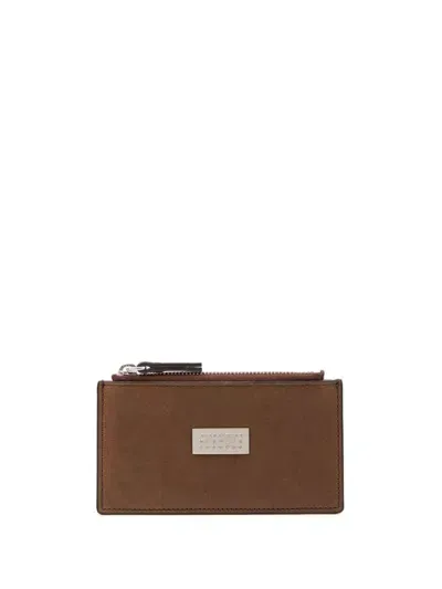 Mm6 Maison Margiela Numeric Bifold Wallet In Brown