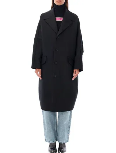 Mm6 Maison Margiela Oversized Cocoon Jacket In Black