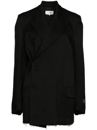 Mm6 Maison Margiela Padded Blazer In Black