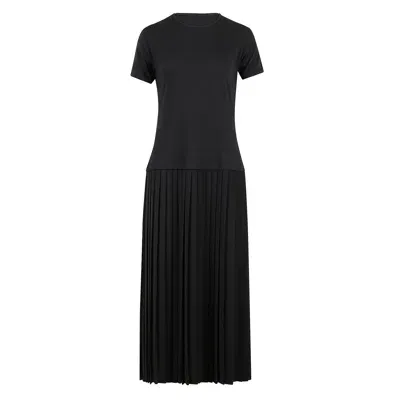 Mm6 Maison Margiela Pleated Maxi Jersey Dress In 961