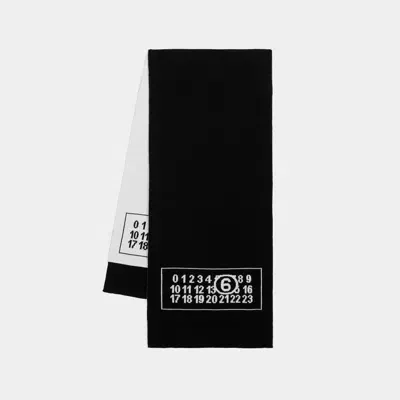 Mm6 Maison Margiela Scarf In Black