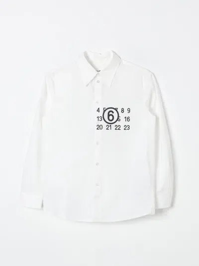 Mm6 Maison Margiela Shirt  Kids Color White In Weiss