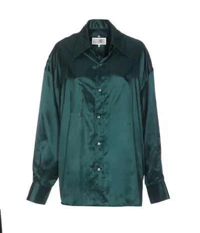 Mm6 Maison Margiela Shirts In Green