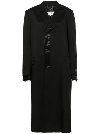 Mm6 Maison Margiela Single-stitch Coat In Black