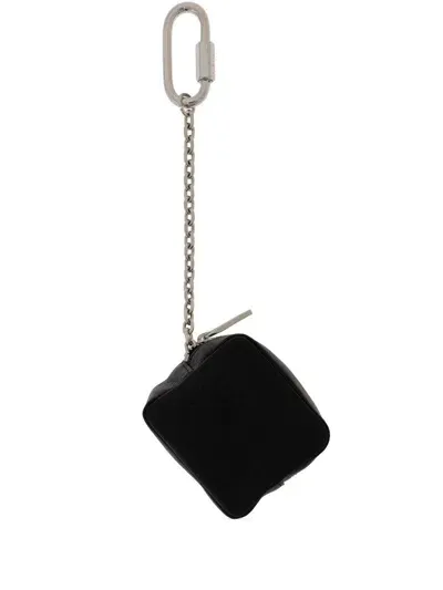 Mm6 Maison Margiela Stitch-logo Coin Purse In Black